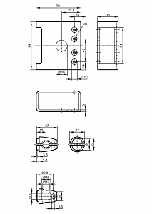 IFM E21215 - Монтажный набор с защитным колпачком для фотоэлектрических датчиков