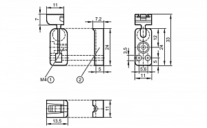IFM E20974 - Кронштейн с шаровым шарниром