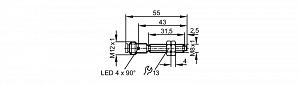 IFM IE5295 - Индуктивный датчик