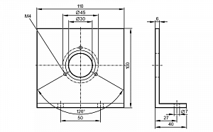 IFM E60302 - Угловой фланец для энкодеров