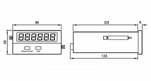 IFM DX2001 - Многофункциональный дисплей для контроля вращения, скорости и времени