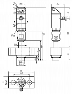 IFM PY9070 - Датчик давления с дисплеем
