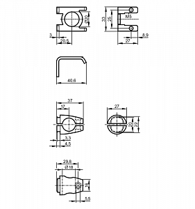 IFM E21230 - Монтажный набор для фотоэлектрических датчиков