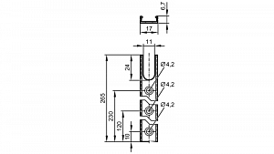 IFM E89031 - алюминиевый профиль