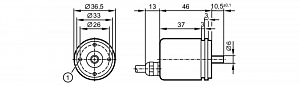 IFM RM8001 - Абсолютный многооборотный энкодер со сплошным валом