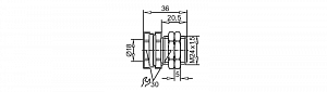 IFM E10807 - Монтажный адаптер с конечным ограничителем