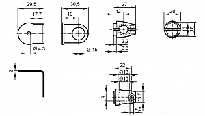 IFM E20902 - Монтажные наборы для отражателей