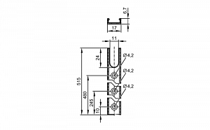 IFM E89032 - алюминиевый профиль