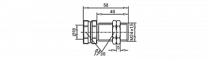 IFM E10742 - Монтажный адаптер с конечным ограничителем