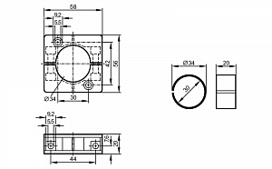 IFM E10077 - Монтажный адаптер