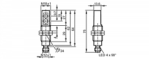 IFM OG5123 - датчик диффузного отражения с функцией подавления заднего фона