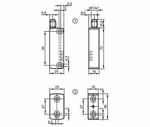 IFM MN708S - RFID-кодированный датчик безопасности