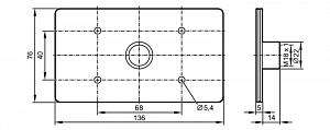 IFM E80390 - Адаптер для антенны RFID для увеличения диапазона