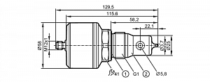 IFM LDL210 - индуктивный датчик электропроводности