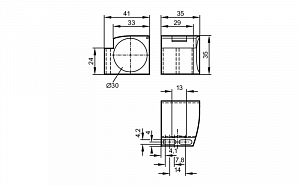 IFM E11049 - Монтажный зажим для датчиков позиционирования