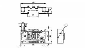 IFM E70371 - Нижняя часть для модуля AS-i