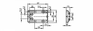 IFM E12153 - Монтажный адаптер для поверхностного монтажа емкостных датчиков