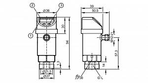 IFM PN004A - Датчик давления с дисплеем