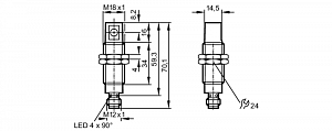 IFM OG5125 - Рефлекторный датчик
