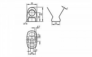IFM E11531 - Монтажный зажим