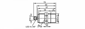 IFM II5913 - Индуктивный аналоговый датчик