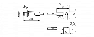 IFM TS2229 - Датчик температуры с кабелем с привинчиваемым датчиком