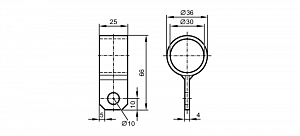 IFM E35065 - Монтажный кронштейн