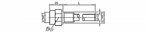 IFM E35110 - Защитная гильза с резьбой для датчиков температуры