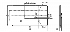 IFM E80391 - Адаптер для антенны RFID для увеличения диапазона