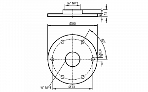 IFM E43206 - Фланцевая пластина для датчиков уровня