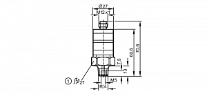 IFM PK5722 - Датчик давления с интуитивной настройкой точки переключения