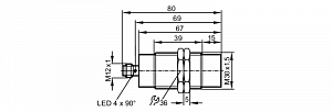 IFM GI505S - Индуктивный датчик безопасности