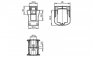IFM E12676 - Монтажный адаптер