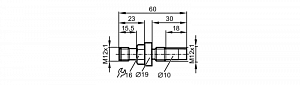 IFM M9H203 - Датчик позиционирования, устойчивый к давлению для гидравлических цилиндров