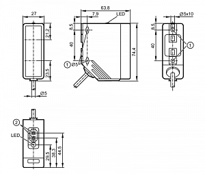 IFM O4P501 - Рефлекторный датчик