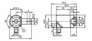 IFM RA3103 - Инкрементальный энкодер с полым валом