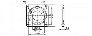 IFM UD0004 - Фланцевая пластина для энкодеров