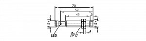 IFM GF711S - Индуктивный датчик безопасности