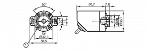 IFM RA3501 - Инкрементальный энкодер с полым валом