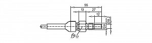 IFM SF211A - Датчик потока для подключения к оценочной электронике