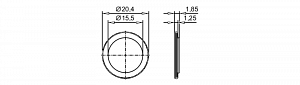 IFM E12378 - Символ для кнопки с подсветкой