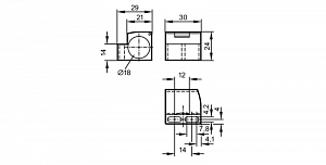 IFM E11048 - Монтажный зажим для датчиков позиционирования