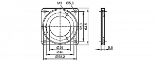IFM UD0005 - Фланцевая пластина для энкодеров