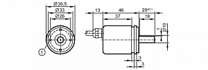 IFM RM8002 - Абсолютный многооборотный энкодер со сплошным валом