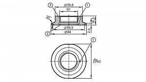 IFM E33209 - Присоединительный адаптер Tri-Clamp