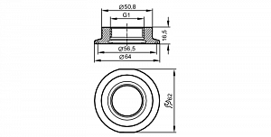 IFM E33202 - Присоединительный адаптер Tri-Clamp